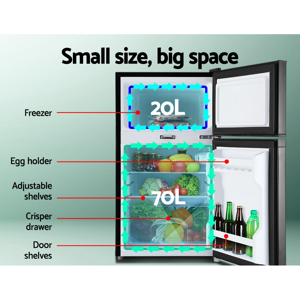 Camping Appliances: Glacio 90L Portable Fridge Freezer Bar Upright 12V/24V/240V Camping Caravan