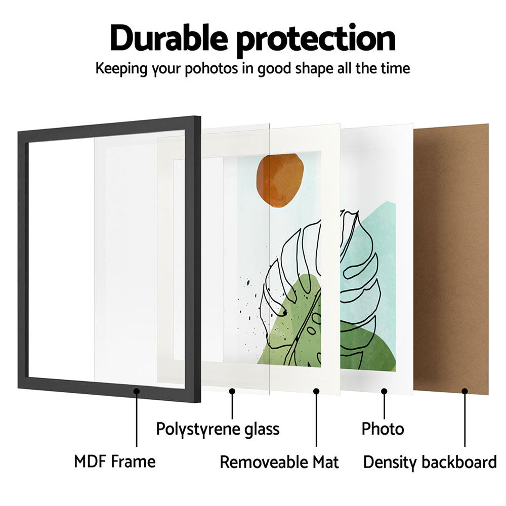 Picture Frames: Artiss Photo Frame 2PCS Set Black