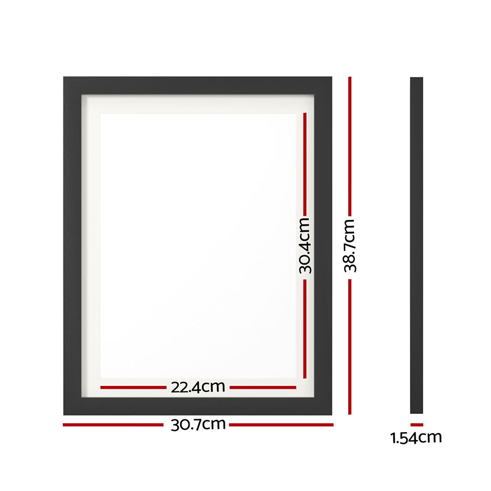 Picture Frames: Artiss Photo Frame 3PCS Set Black
