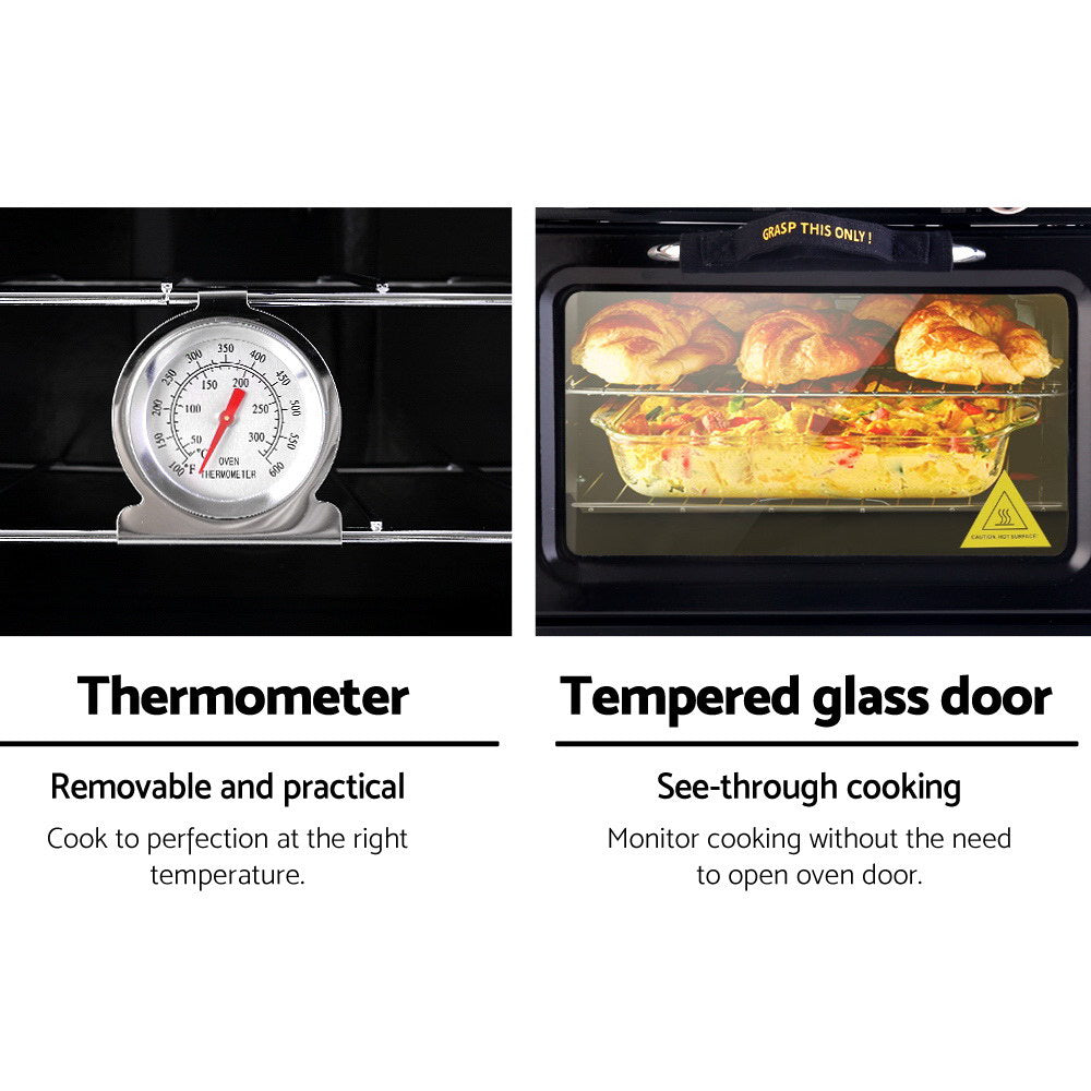 Ovens: Devanti Portable Gas Oven LPG Black