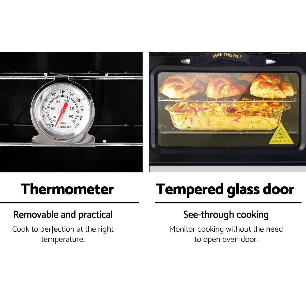 Ovens: Devanti Portable Gas Oven LPG Silver