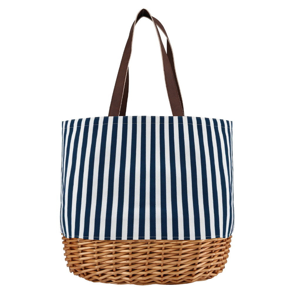 Picnic Baskets: Alfresco 4 Person Picnic Basket Bag Set Wooden Blanket Cooler Outdoor Insulated