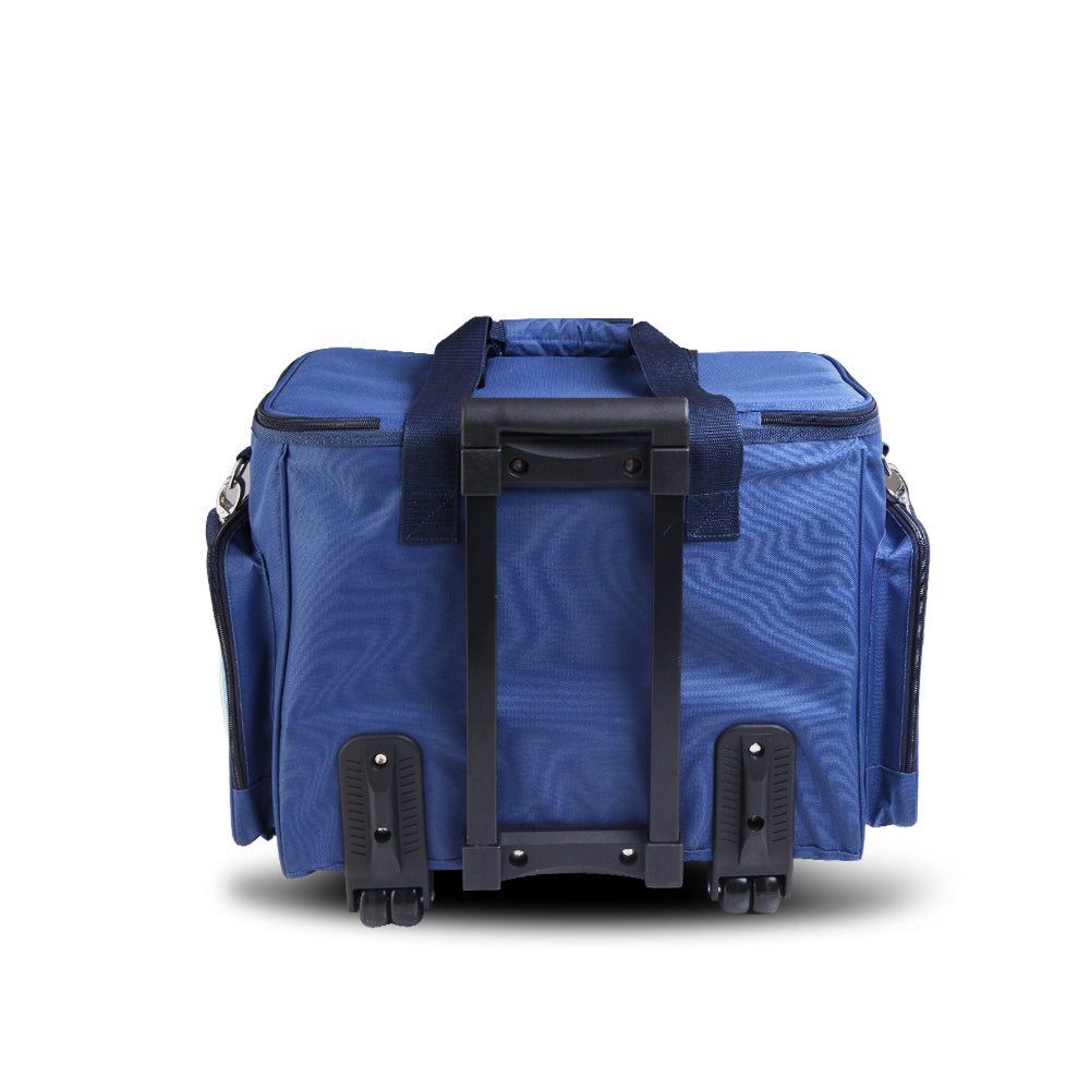 Picnic Baskets: Alfresco 6 Person Picnic Basket Set Bag Wheels Insulated Trolley