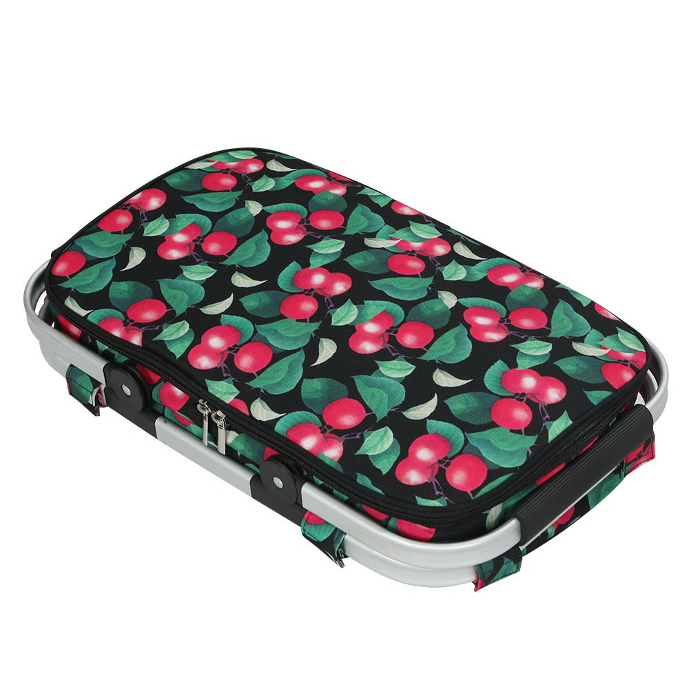 Picnic Baskets: Alfresco Picnic Basket Folding Bag Hamper Insulated Storage Food Cover