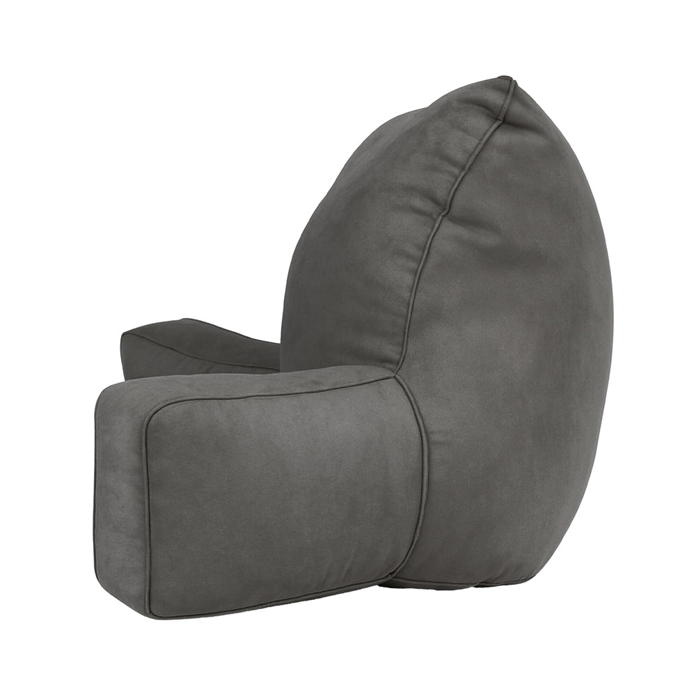 Pillows: Giselle Reading Pillow Back Rest Lumbar Support Cushion Grey