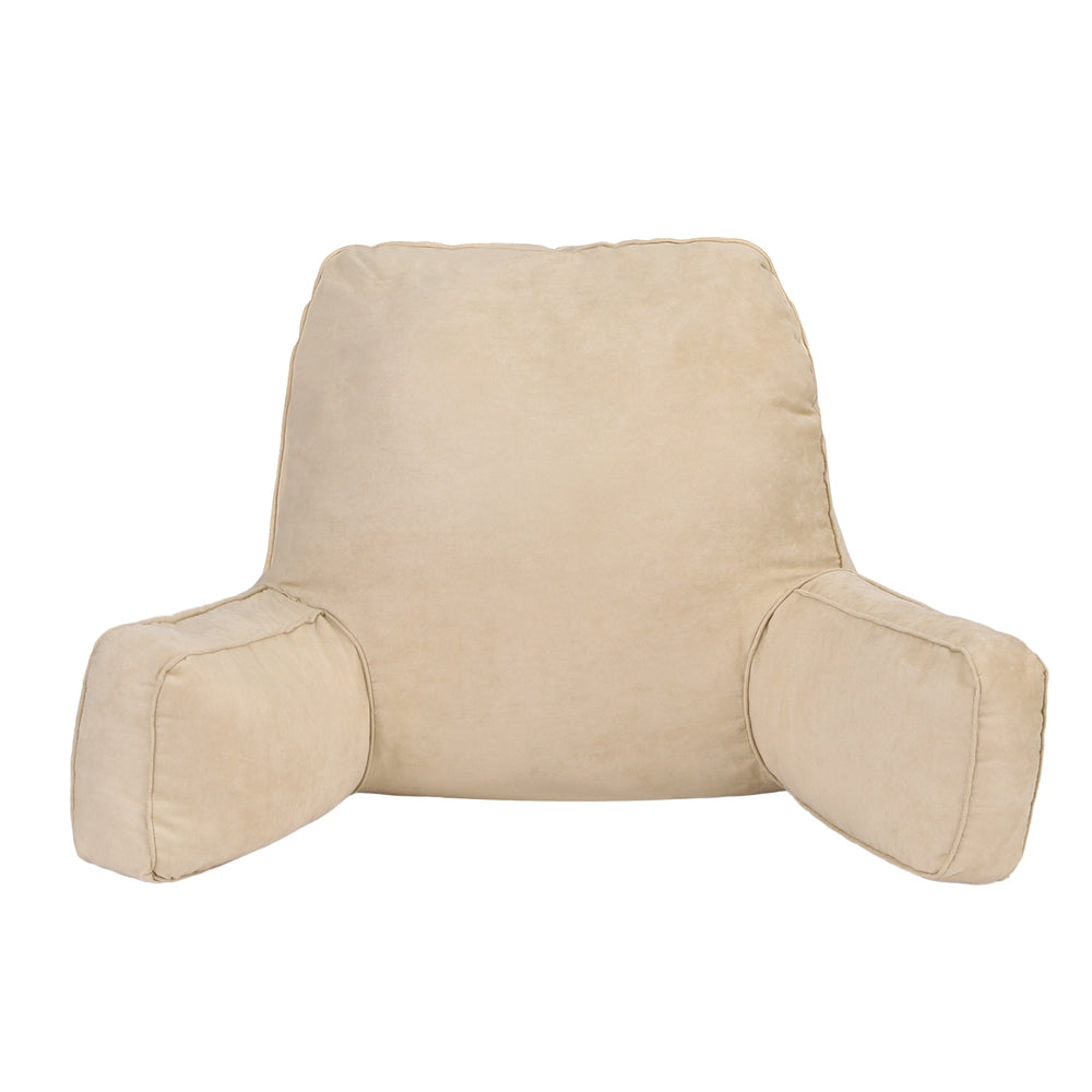 Pillows: Giselle Reading Pillow Back Rest Lumbar Support Cushion Oatmeal