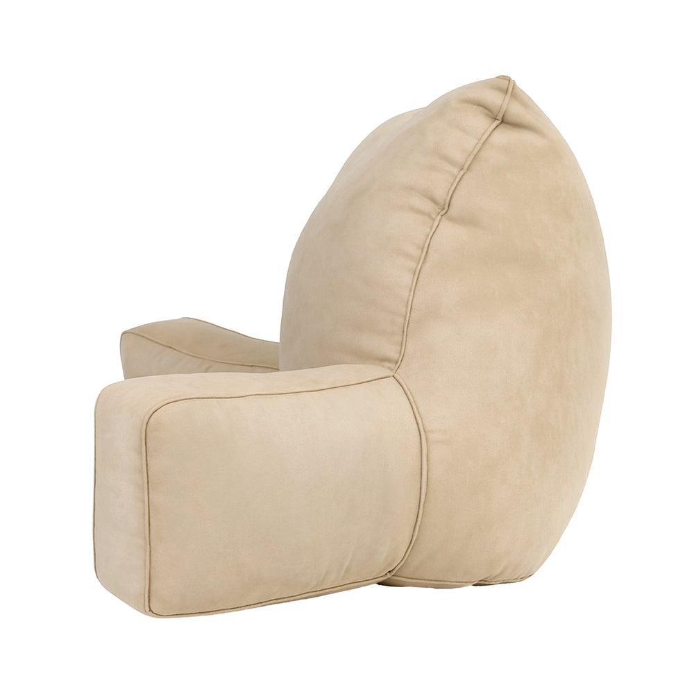 Pillows: Giselle Reading Pillow Back Rest Lumbar Support Cushion Oatmeal