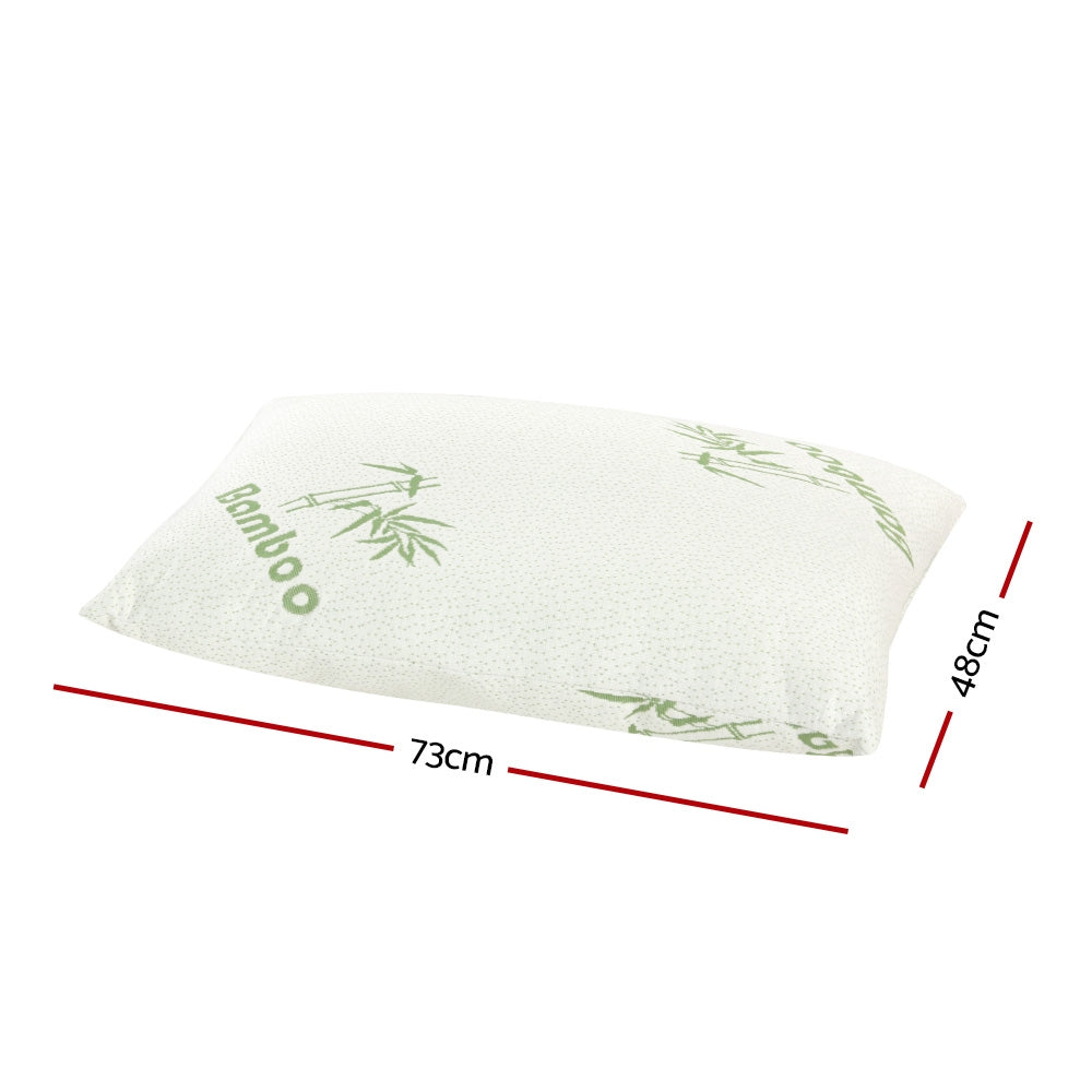 Pillows: Giselle Bedding 4 Pack Bamboo Pillow Family Hotel