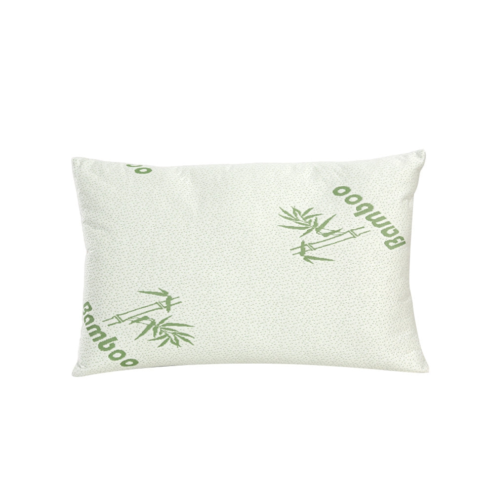 Pillows: Giselle Bedding 4 Pack Bamboo Pillow Family Hotel