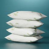 Pillows: Giselle Bedding 4 Pack Bamboo Pillow Family Hotel