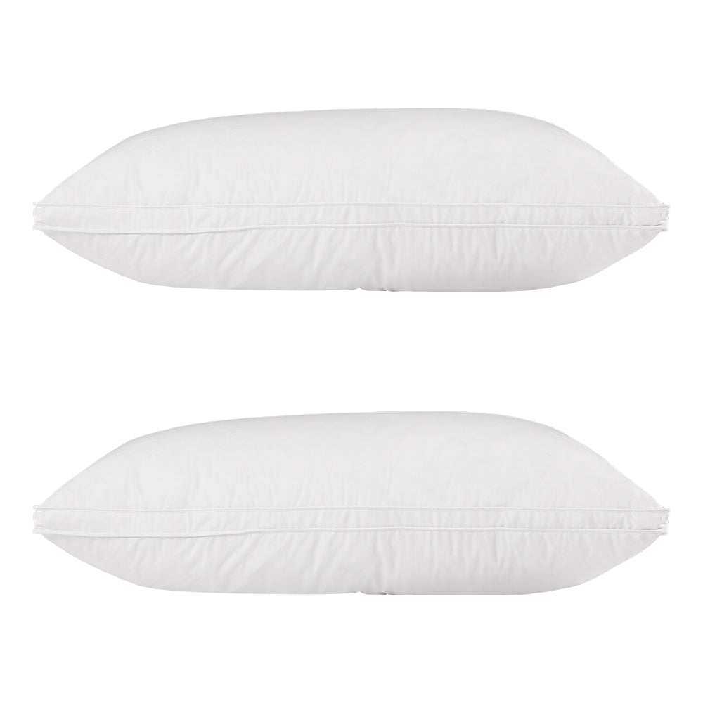 Pillows: Giselle Bedding Duck Feather Down Pillow Luxury Twin Pack