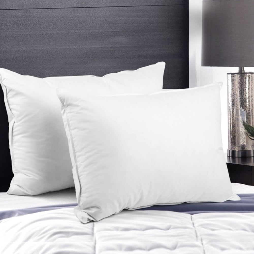 Pillows: Giselle Bedding Duck Feather Down Pillow Twin Pack