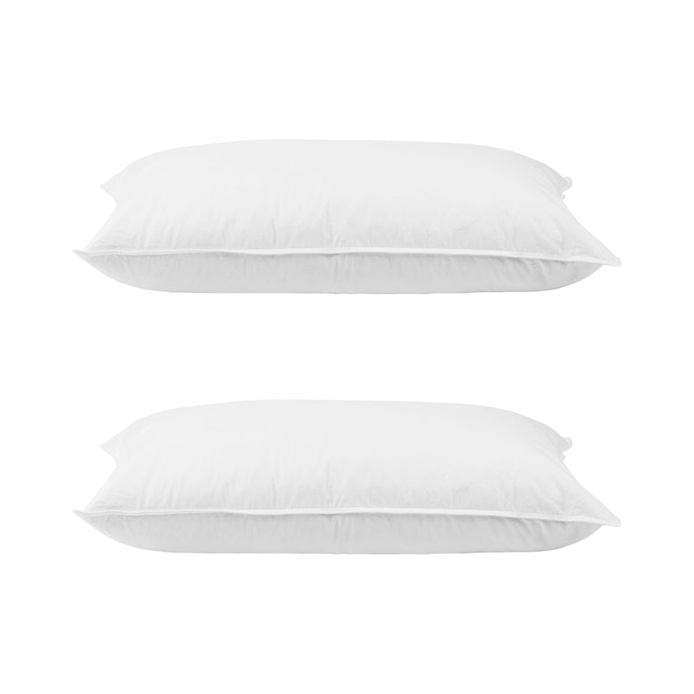 Pillows: Giselle Bedding Duck Feather Down Pillow Twin Pack