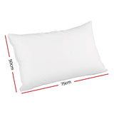 Giselle Bedding Goose Feather Down Pillow Luxury Twin Pack