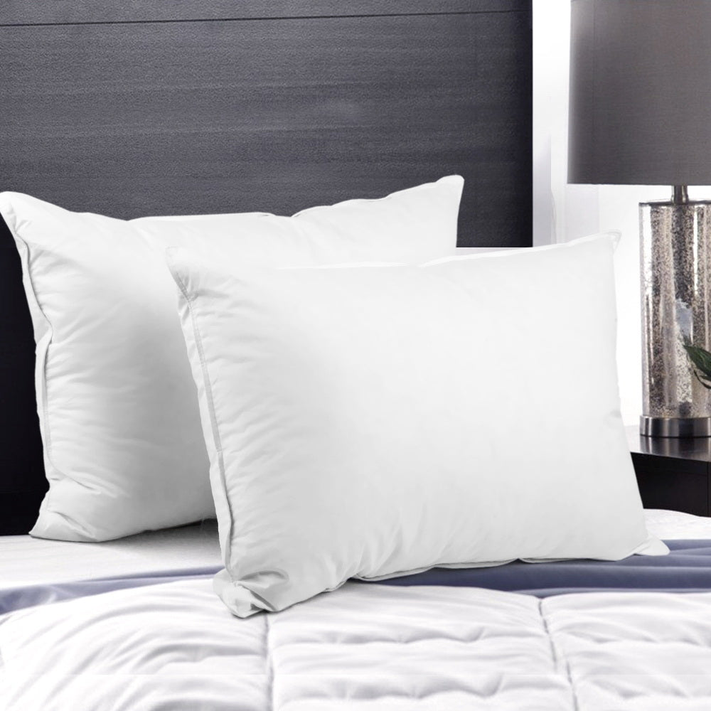 Pillows: Giselle Bedding Goose Feather Down Pillow Twin Pack