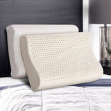 Pillows: Giselle Bedding Natural Latex Pillow 2-Zone Twin Pack