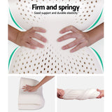 Pillows: Giselle Bedding Natural Latex Pillow 2-Zone Twin Pack