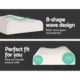 Pillows: Giselle Bedding Natural Latex Pillow 2-Zone Twin Pack