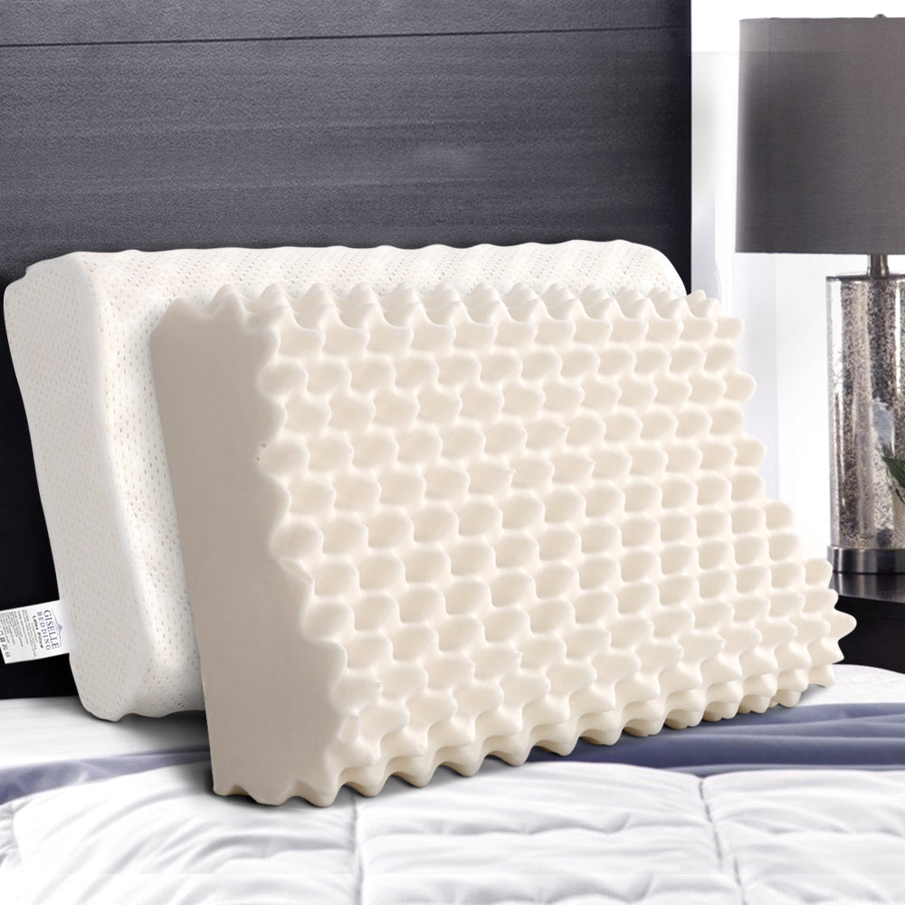 Pillows: Giselle Bedding Natural Latex Pillow Twin Pack