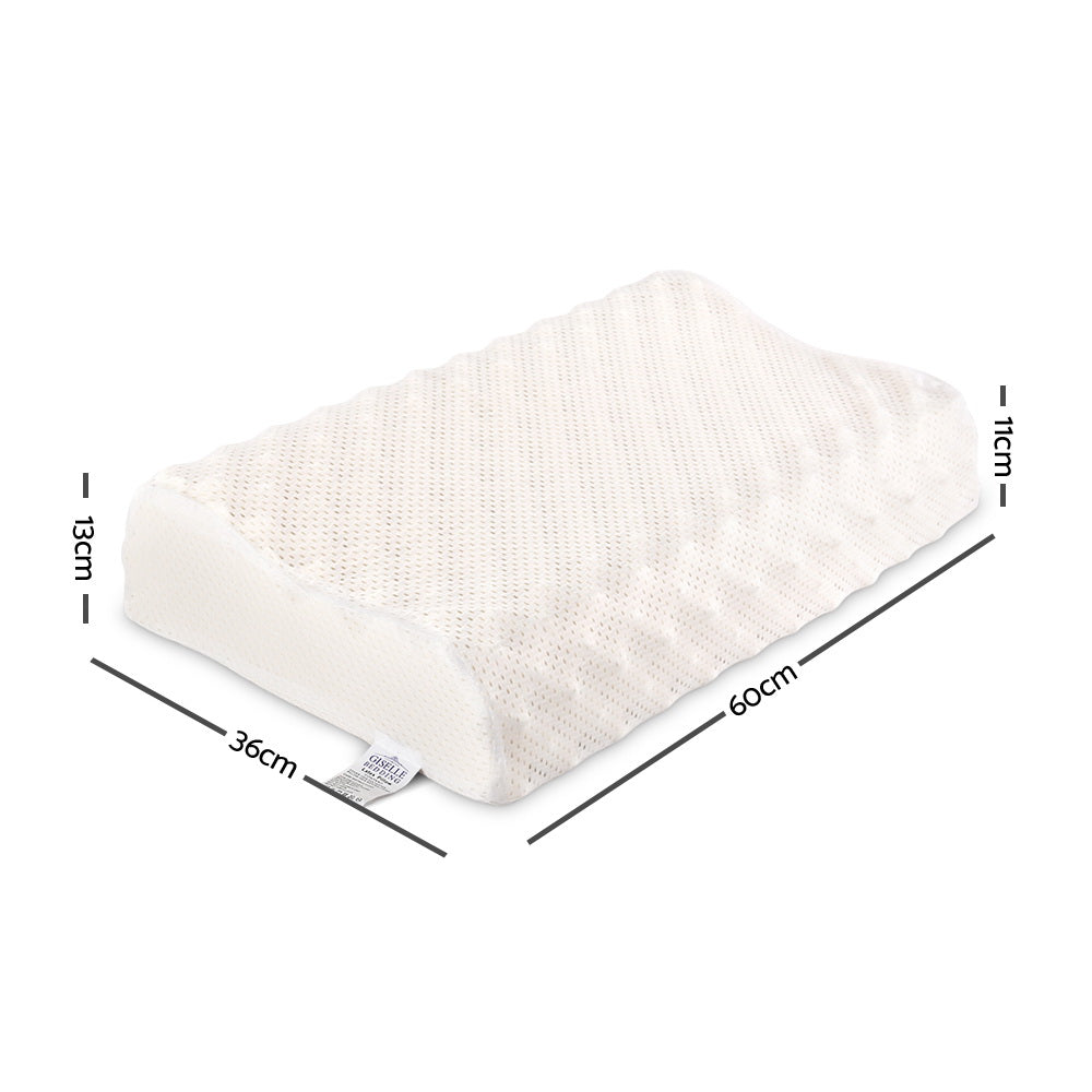 Pillows: Giselle Bedding Natural Latex Pillow Twin Pack
