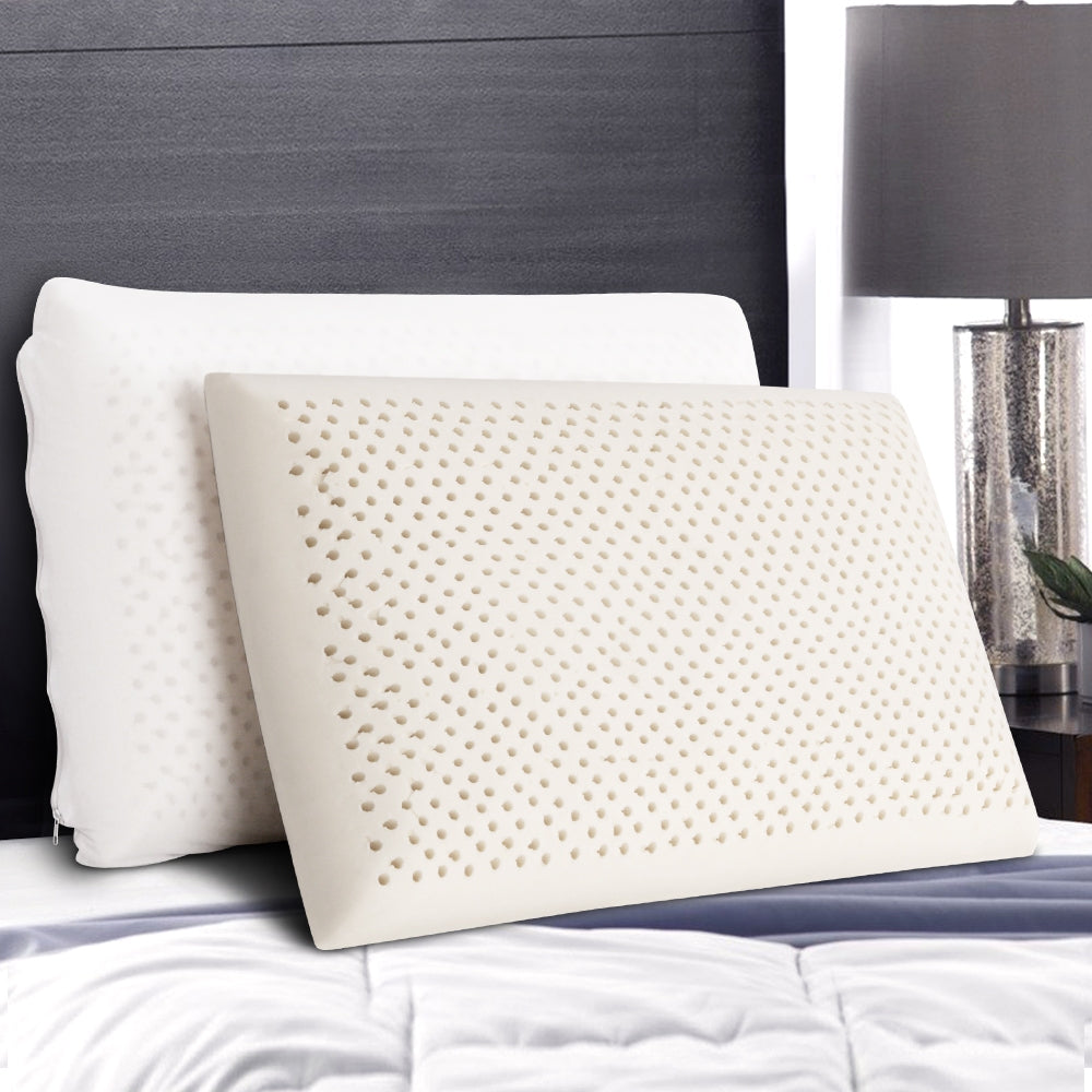 Pillows: Giselle Bedding Natural Latex Pillow Classic Twin Pack