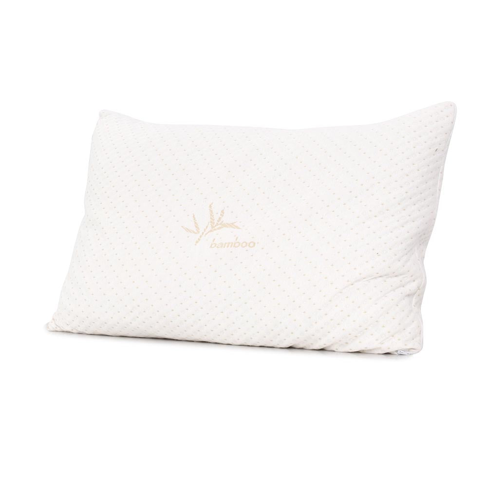 Pillows: Giselle Bedding Memory Foam Pillow Bamboo Cover Twin Pack