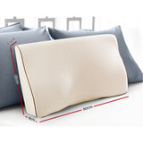 Pillows: Giselle Memory Foam Pillow Neck Cervical Butterfly Ergonomic Support White