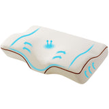 Pillows: Giselle Memory Foam Pillow Neck Cervical Butterfly Ergonomic Support White