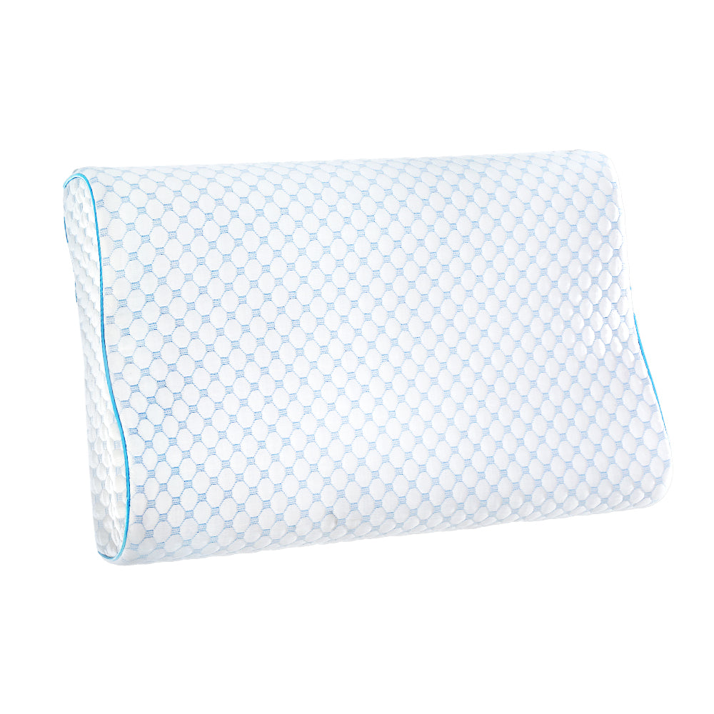 Pillows: Giselle Bedding Memory Foam Contour Pillow Cool Gel