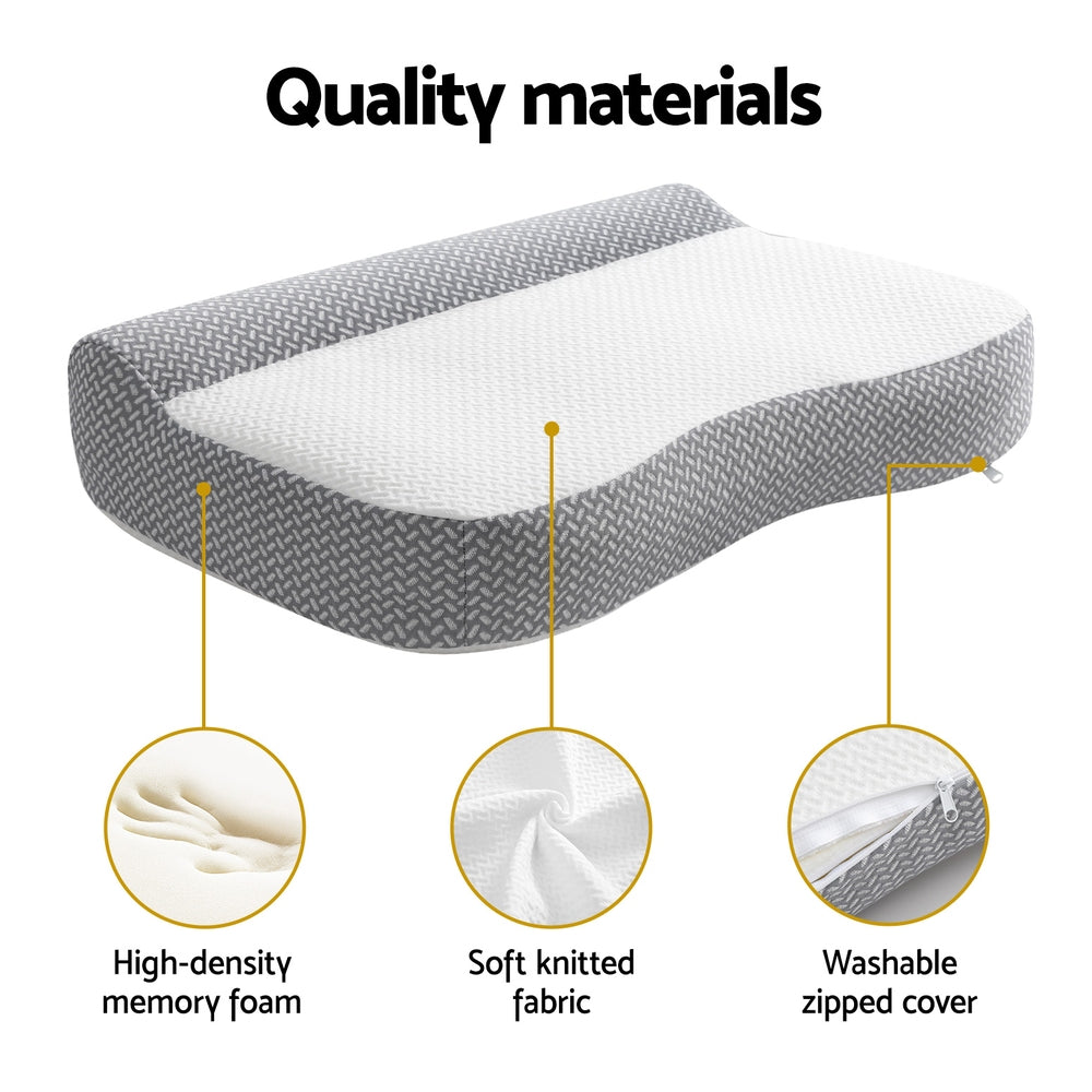 Pillows: Giselle Contour Pillow Memory Foam