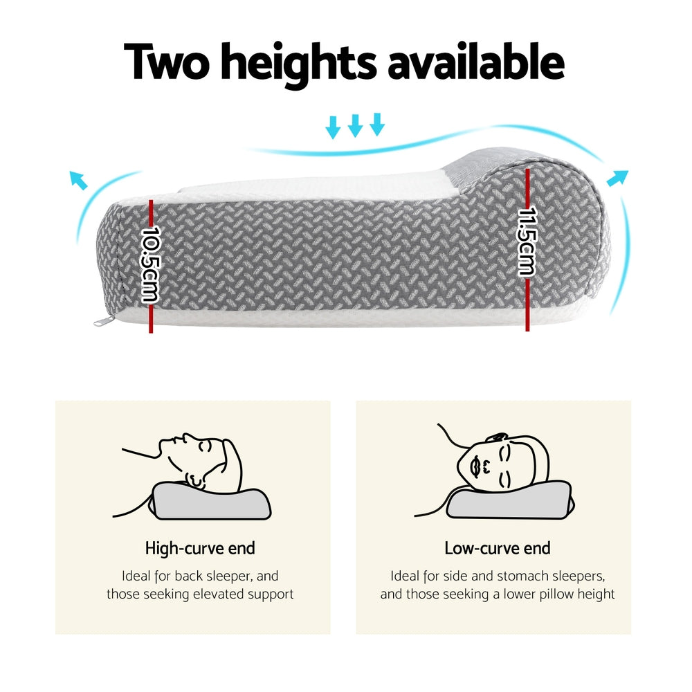 Pillows: Giselle Contour Pillow Memory Foam