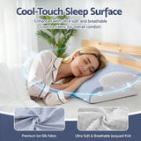 Pillows: Giselle Bedding Memory Foam Pillow Ergonomic Contour
