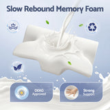 Pillows: Giselle Bedding Memory Foam Pillow Ergonomic Contour