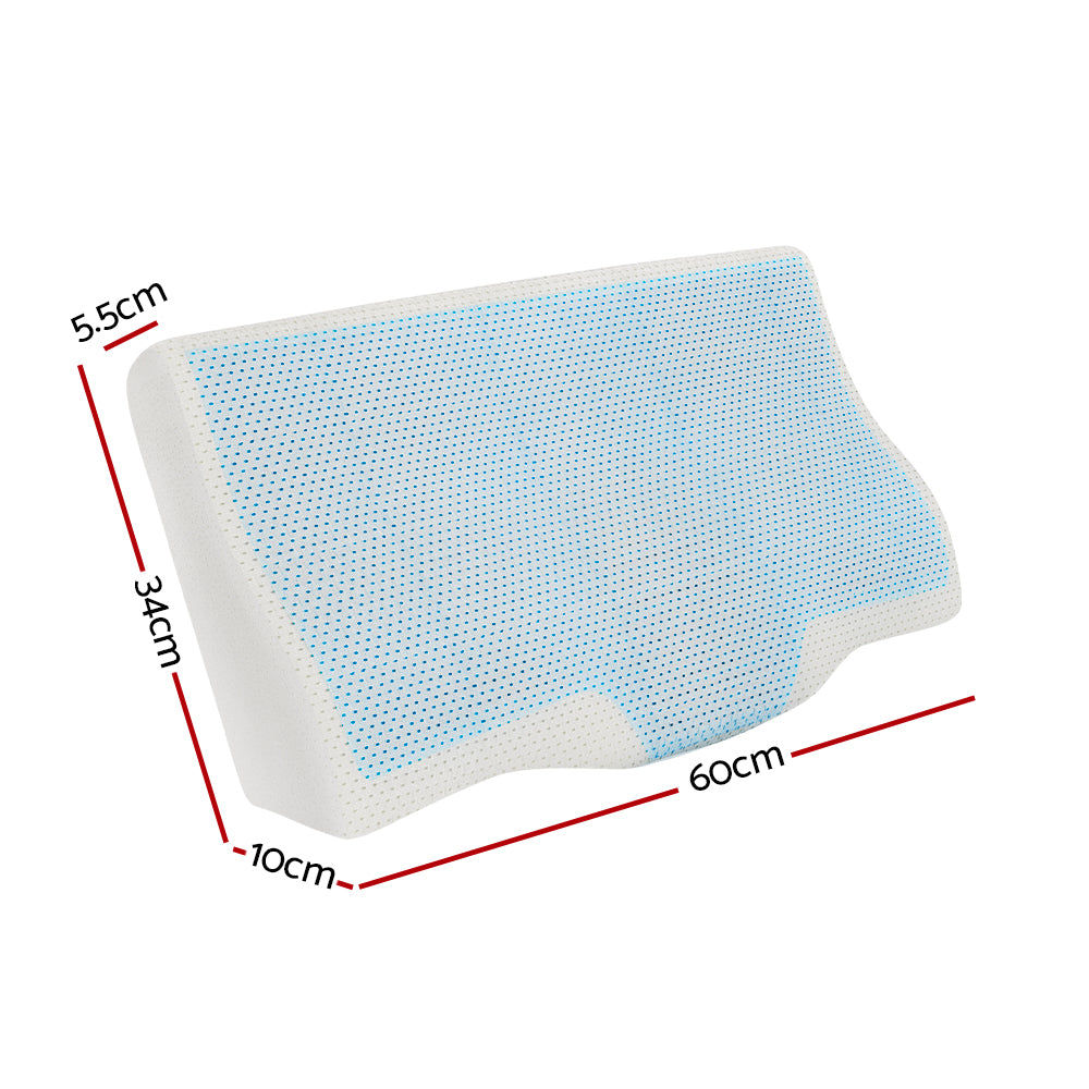 Pillows: Giselle Cervical Pillow Memory Foam Contour Pillow Neck Support Cool Gel