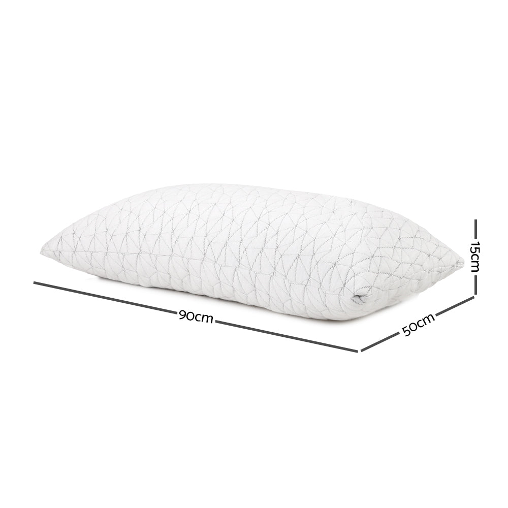 Pillows: Giselle Bedding Memory Foam Pillow King Size Twin Pack