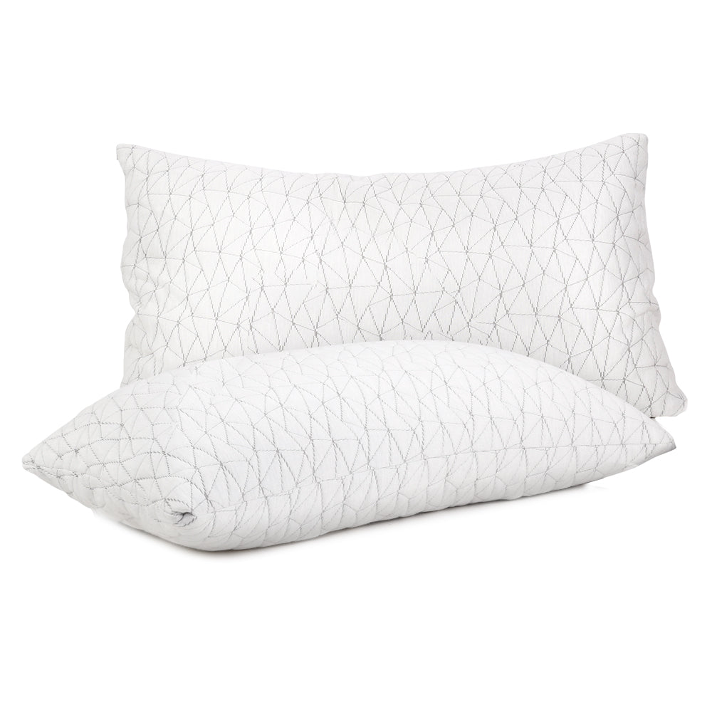 Pillows: Giselle Bedding Memory Foam Pillow King Size Twin Pack