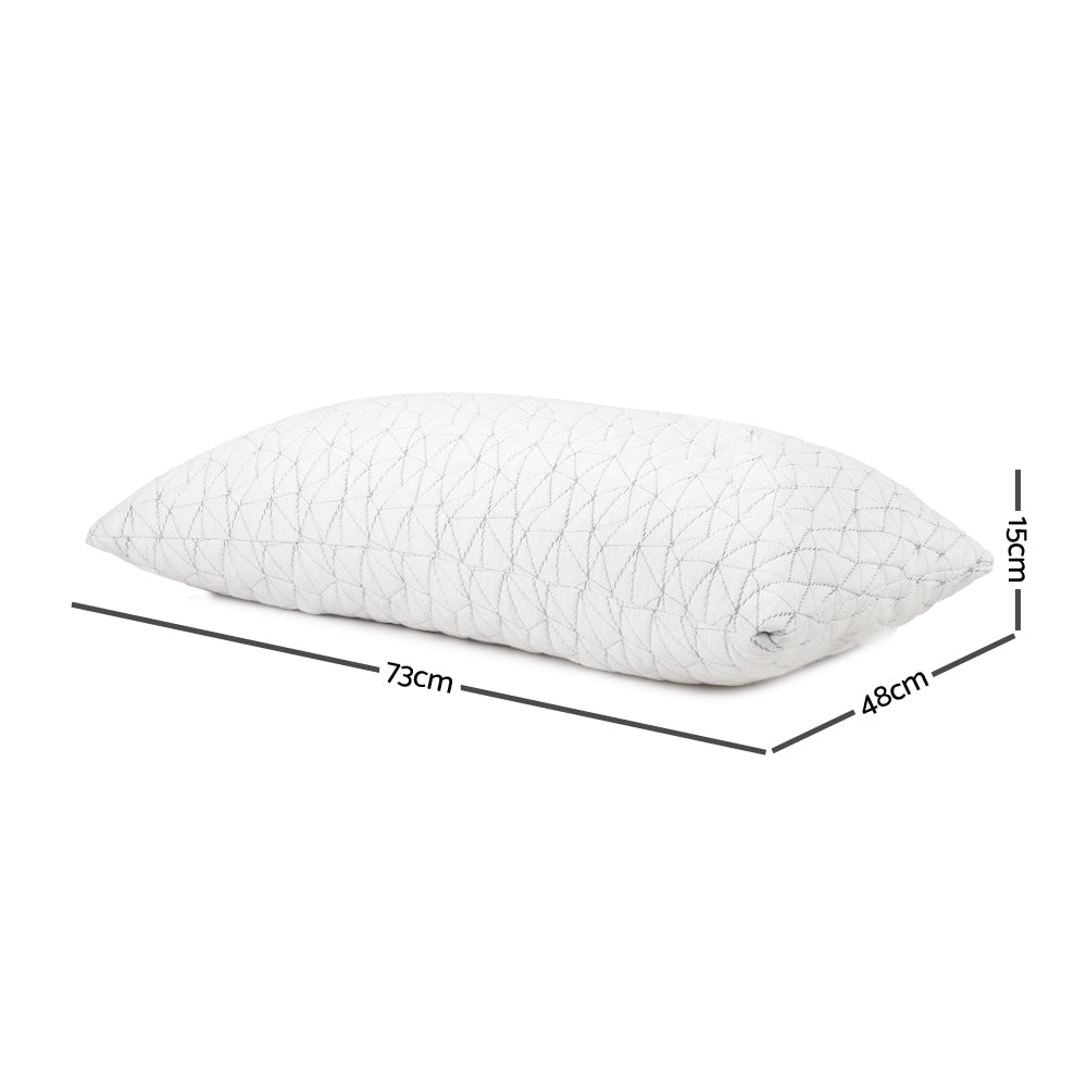 Pillows: Giselle Bedding Memory Foam Pillow Single Size Twin Pack