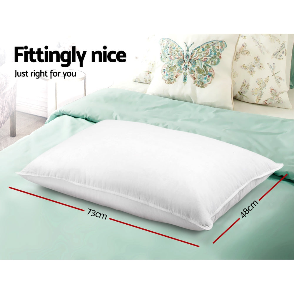 Pillows: Giselle Bedding 4 Pack Bed Pillow Family Hotel 48X73CM