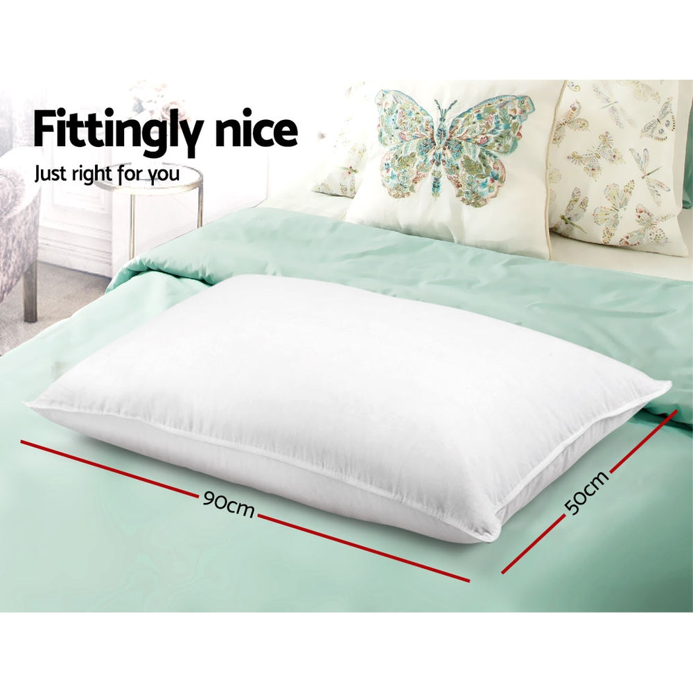 Pillows: Giselle Bedding 4 Pack Bed Pillow Family Hotel 50X90CM