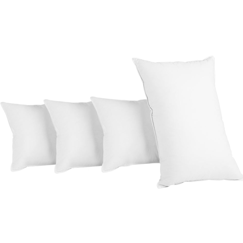 Pillows: Giselle Bedding 4 Pack Bed Pillow Family Hotel 50X90CM