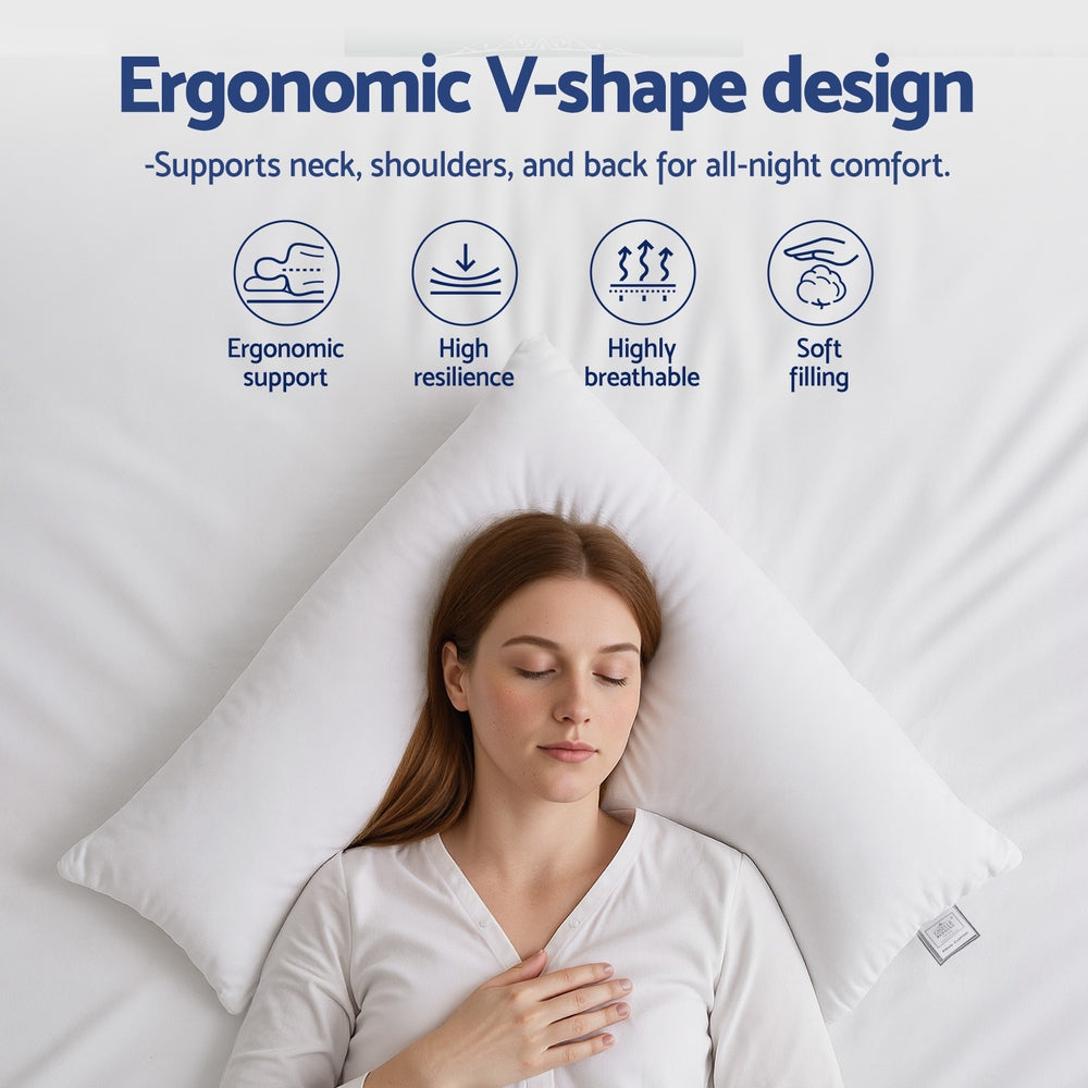 Pillows: Giselle V Shape Pillow Boomerang Nursing Body Cushion