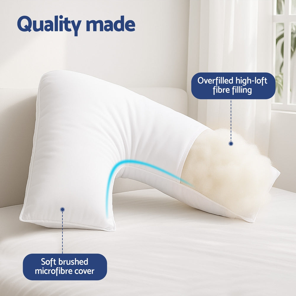 Pillows: Giselle V Shape Pillow Boomerang Nursing Body Cushion