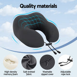 Pillows: Giselle Bedding Travel Neck Pillow U-Shape Support Memory Foam Plane Car Cushion