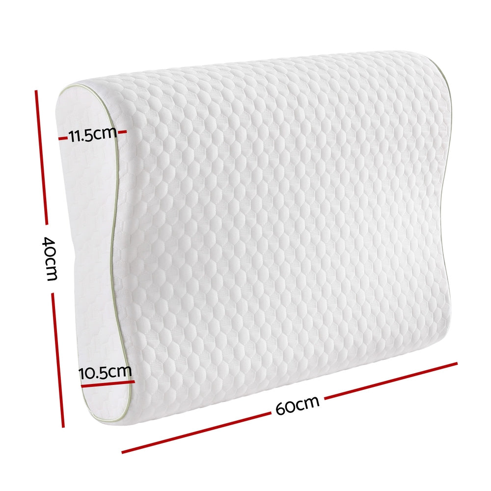 Pillows: Giselle Memory Foam Pillow Contour Neck