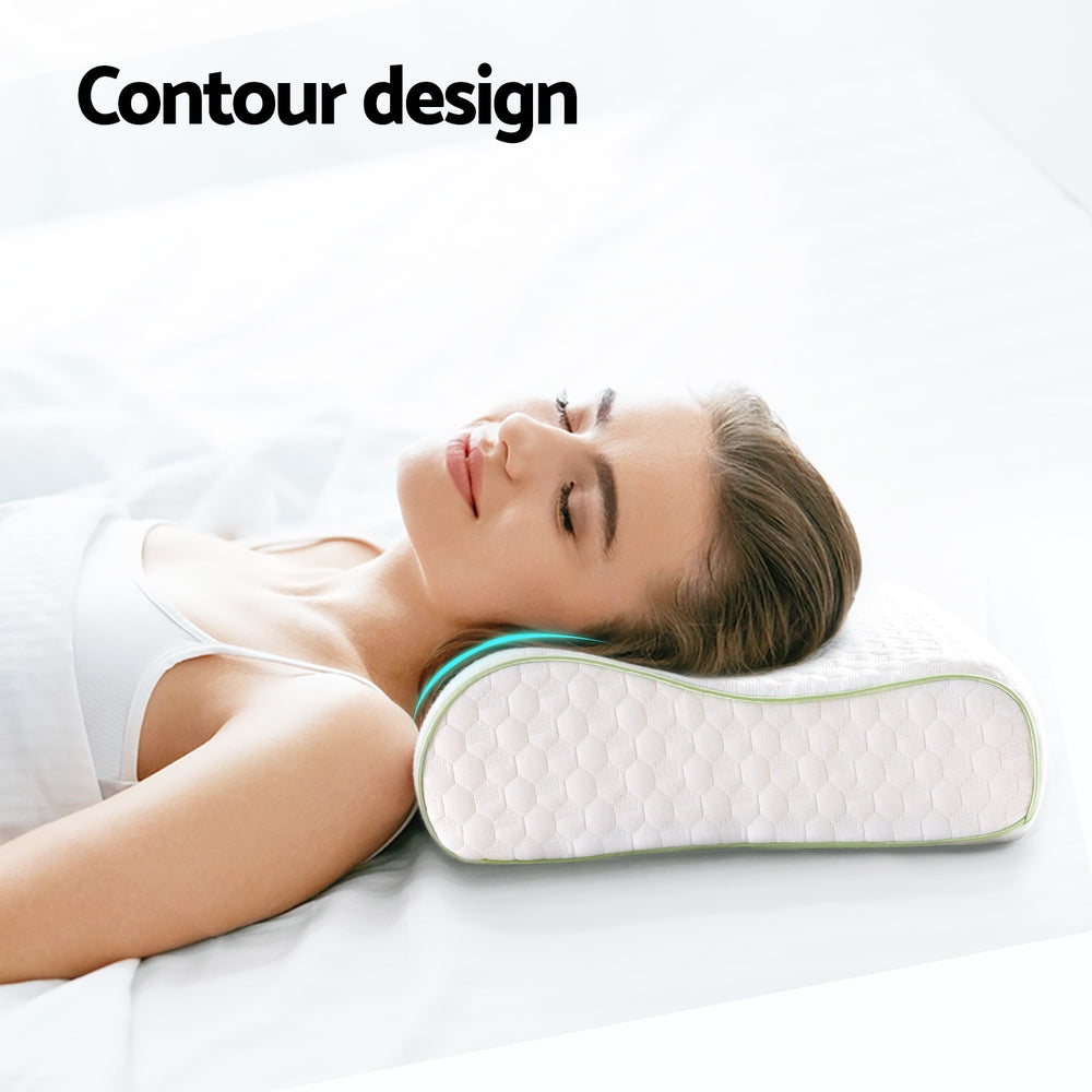 Pillows: Giselle Memory Foam Pillow Contour Neck