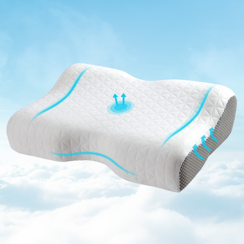 Pillows: Giselle Memory Foam Pillow Contour Neck