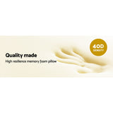 Pillows: Giselle Bedding Memory Foam Neck Roll Pillow Bamboo Cover
