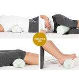Pillows: Giselle Bedding Memory Foam Neck Roll Pillow Bamboo Cover