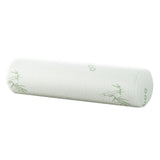 Pillows: Giselle Bedding Memory Foam Neck Roll Pillow Bamboo Cover