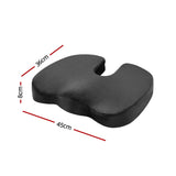 Back Care: Giselle Bedding Seat Cushion Memory Foam Pillow Back Pain Relief Chair Pad Black